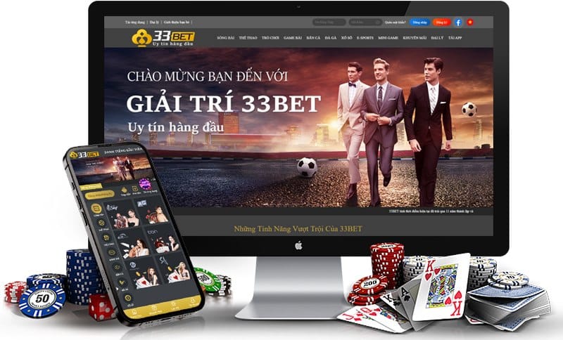 Truy cập vào đúng web chính thức của 33bet để nạp tiền