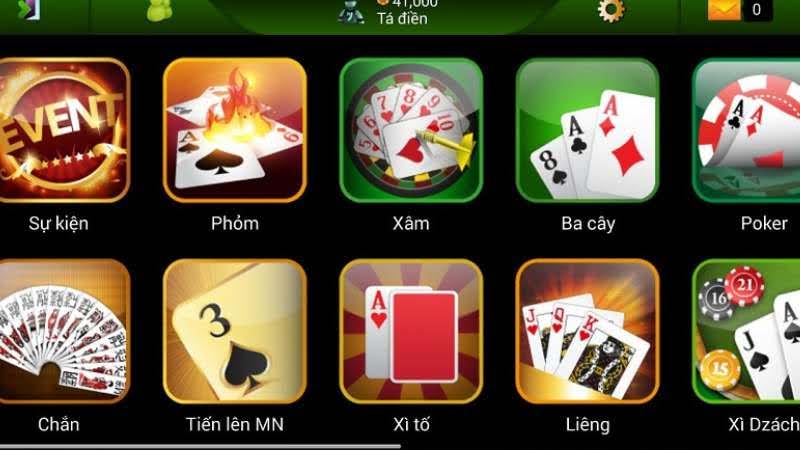 Trò chơi phổ biến trong game đổi thưởng tiền mặt